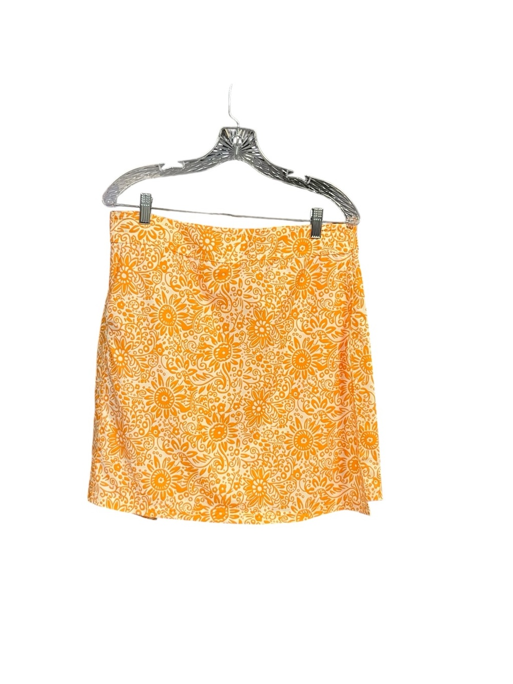 RipSkirt Hawaii Orange Floral Wrap Skirt Large Beach Cover Up Resort Travel Boho